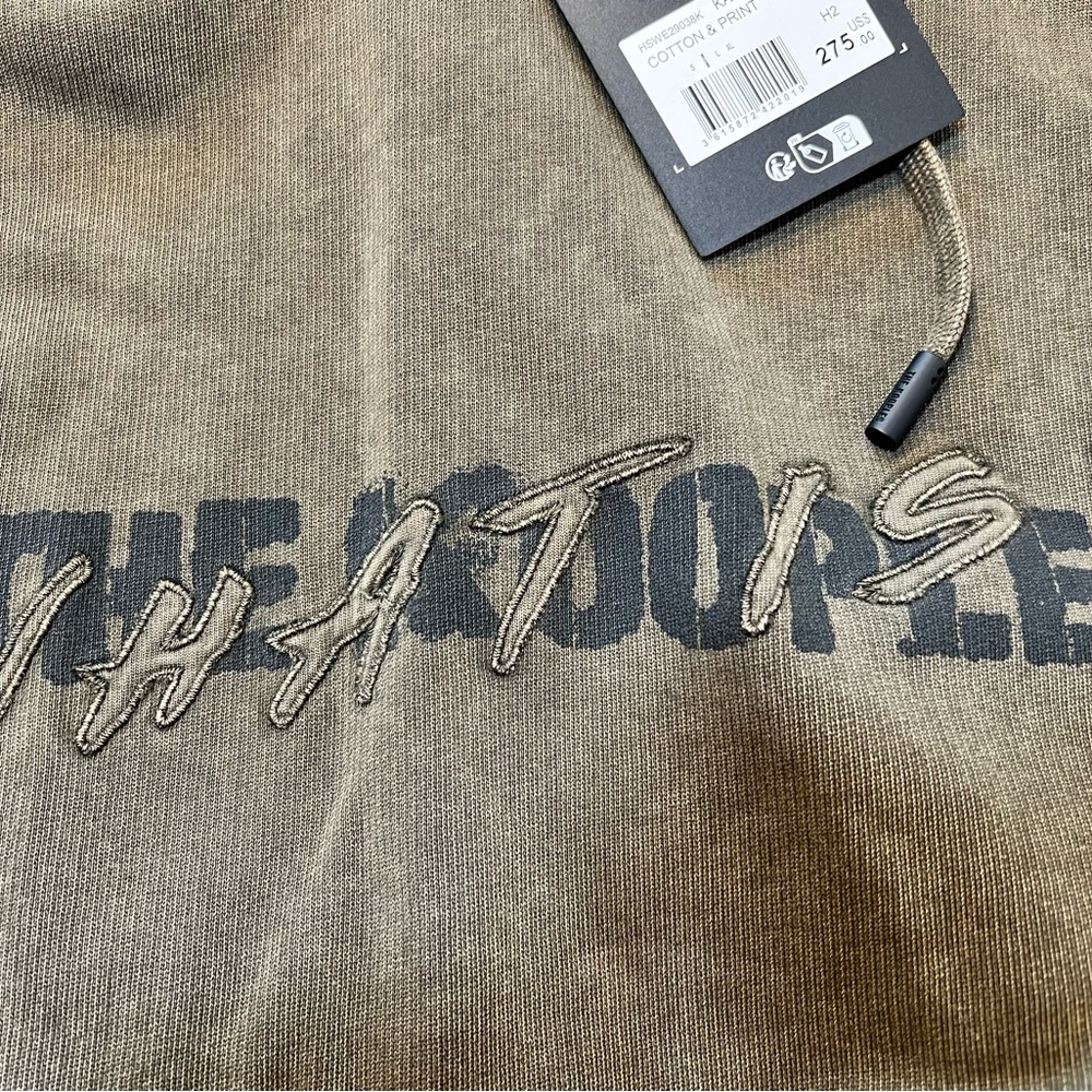 The Kooples What Is Kooples Men's Olive Hoodie vintage look army green M or L - Picture 10 of 10